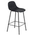 Fiber Bar Stool With Backrest / Tube Base